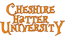 Chesire-Hatter University text logo